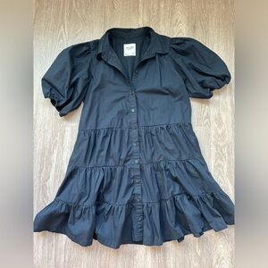 Abercrombie black shirt dress size M
